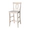 International Concepts Verona Bar Height Stool, 30" Seat Height, Unfinished S-1703 - alternate 1